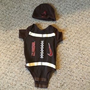Alabama Onesie and Hat 6-9 month